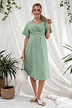 Літня сукня для вагітних та годування Karen фісташкова, фото 2