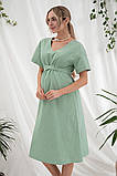Літня сукня для вагітних та годування Karen фісташкова, фото 5