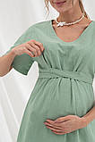 Літня сукня для вагітних та годування Karen фісташкова, фото 7