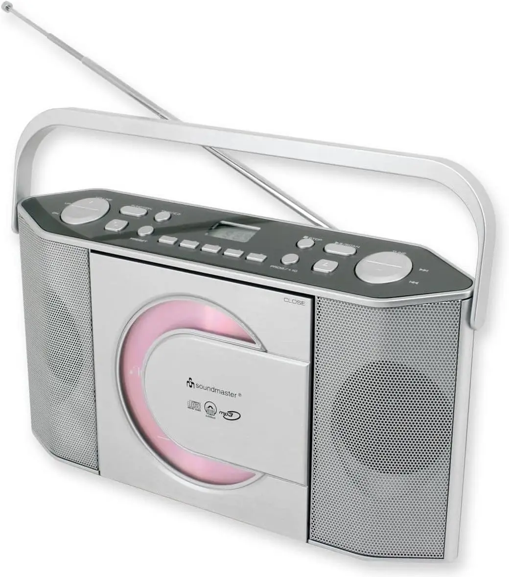 Радіомагнітола бумбокс Soundmaster RCD1755SI Портативний радіоприймач, Німеччина