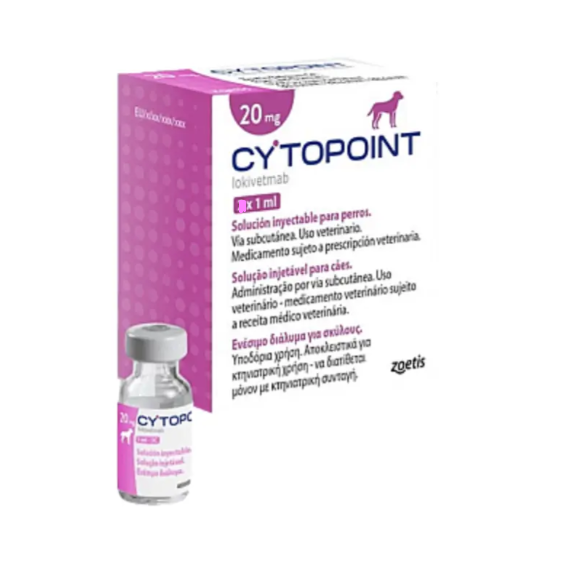 Розчин для ін'єкцій Zoetis Cytopoint Цитопоінт 20 мг при алергічному(атопічному дерматиті у собак 1 флакон, фото 1