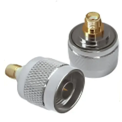 Перехідник TCOM, штекер SMA — гніздо F, латунь, HQ gold