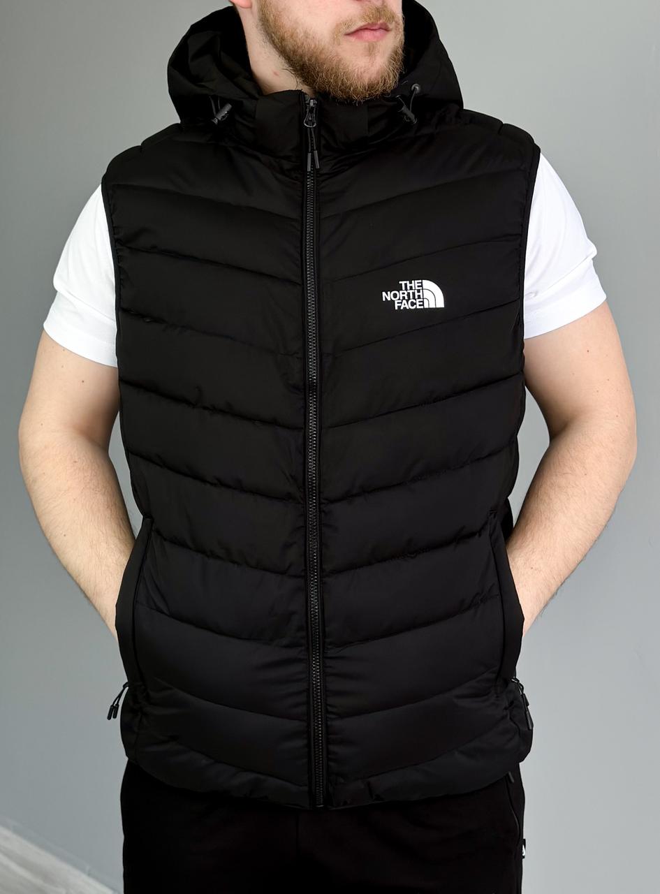 Жилетка чоловіча тонка The North Face спортивна чорна тнф Зе Норт Фейс жилет