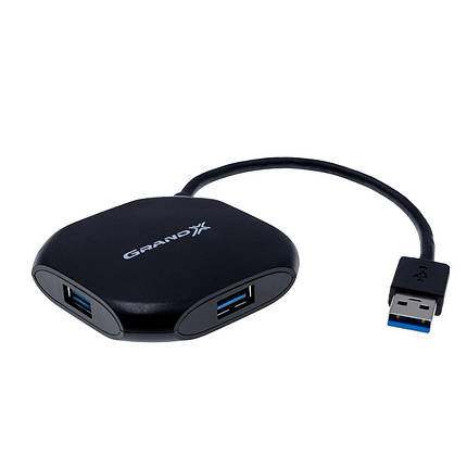USB хаб Grand-X Travel 4 порти USB3.0 (GH-415), фото 1