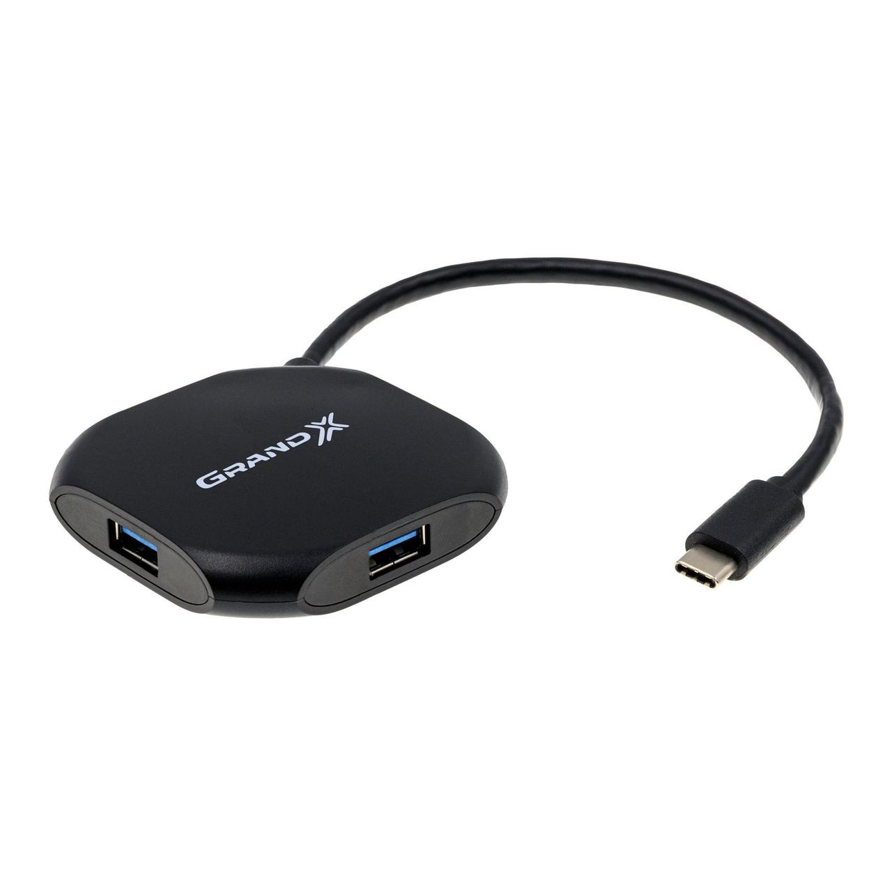 USB хаб Grand-X Travel TypeC 4 порта USB3.1