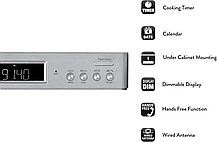 Уцінка Кухонна радіо з підсвіткою робочого місця Soundmaster UR2045SI DAB+ і FM-RDS, Bluetooth, Німеччина, фото 5