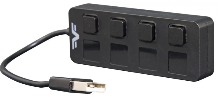 USB хаб USB 2.0 Frime 4хUSB2.0 Black