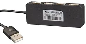 USB хаб USB 2.0 Frime 4хUSB2.0 Black, фото 4