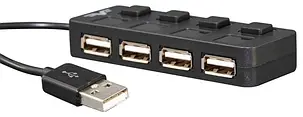 USB хаб USB 2.0 Frime 4хUSB2.0 Black, фото 3
