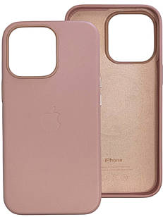 Чохол для IPhone Leather Case MagSafe Pink Sand