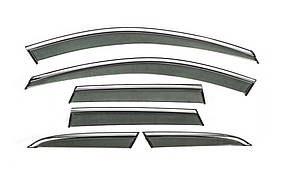 Вітровики з хромом Niken Luxury (6 шт) для Volvo XC60 2017- рр