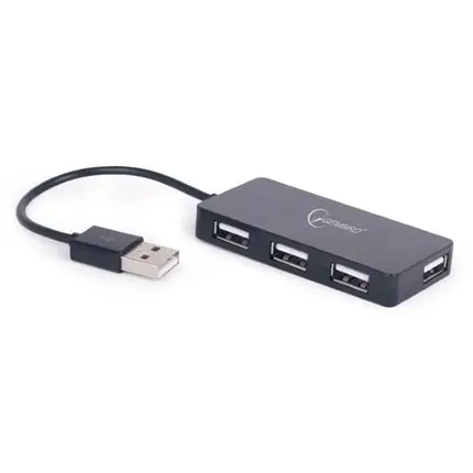 USB хаб USB2.0 Gembird UHB-U2P4-03 Black 4хUSB2.0, фото 1