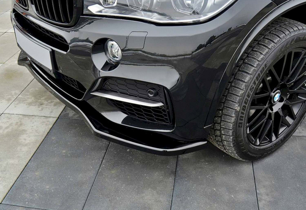 Передня Lip накладка DPT V-1 (для M-Sport чорний глянець) для бмв X5 F-15 2013-2018 рр