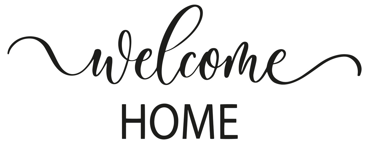 Наклейка "Welcome home" 18" (25х10см.) дзеркальна