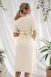 Літня сукня для вагітних та годування Karen кремова, фото 6