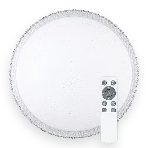 Світильник-люстра з пультом світлодіодний BIOM SMART SML-R08-50 3000-6000K 50 Вт, фото 1