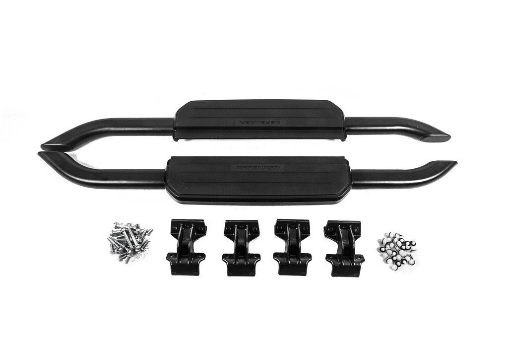 Бокові пороги OEM Black (для короткого 2 шт) для Land Rover Defender 2019- рр