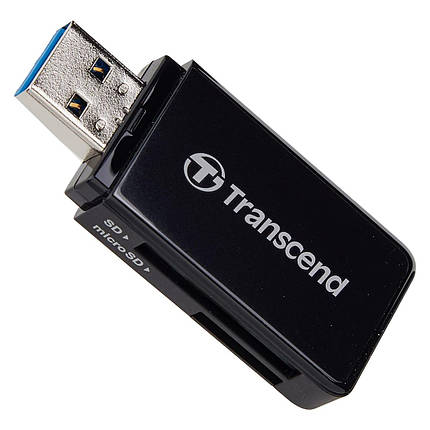 Зчитувач флеш-карт Transcend TS-RDF5K зовнішній USB 3.1, microSDHC, microSDXC, SD, SDHC, SDXC, micro, фото 1