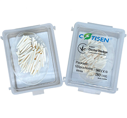 Клини білі дерев'яні Cotisen 100 шт.