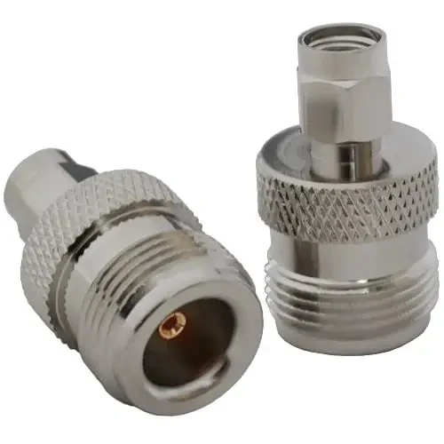 Перехідник TCOM, штекер SMA (реверсний) — гніздо N, латунь