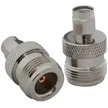 Перехідник TCOM, штекер SMA (реверсний) — гніздо N, латунь