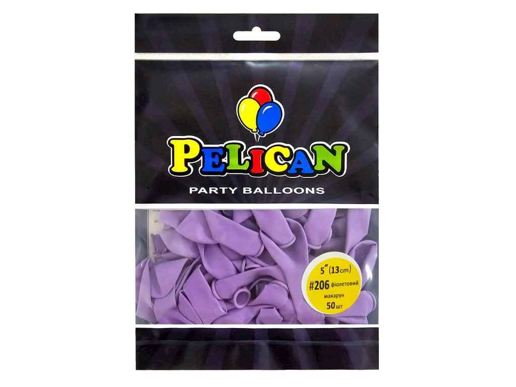 Кульки 5 (13 см) фіолетовий макарун (50шт/уп) #206 ТМ PELICAN, фото 1