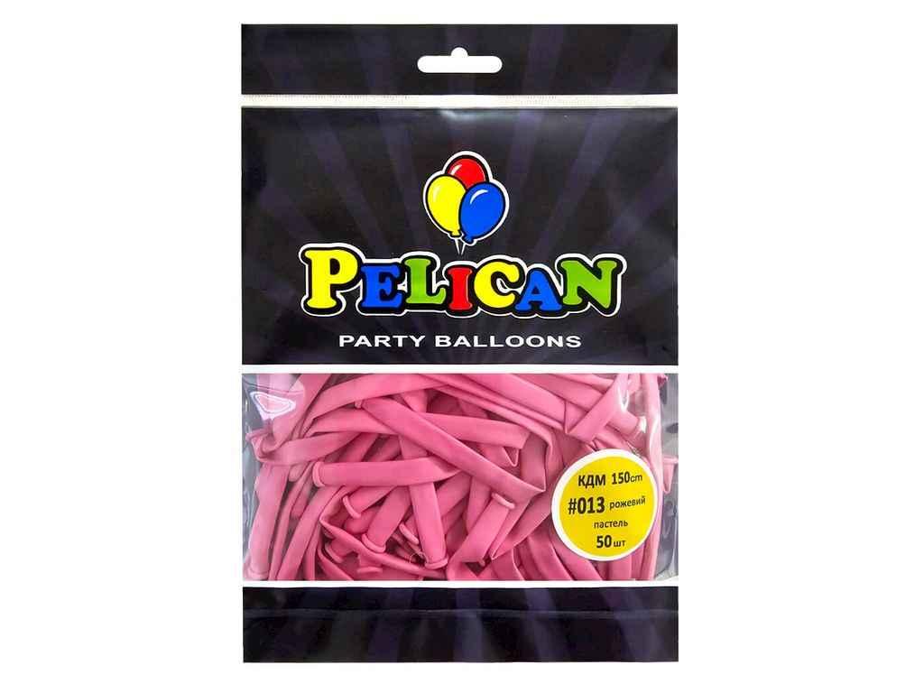 Кульки 150 см рожевий пастель (50шт/уп) для моделювання #013 ТМ PELICAN, фото 1
