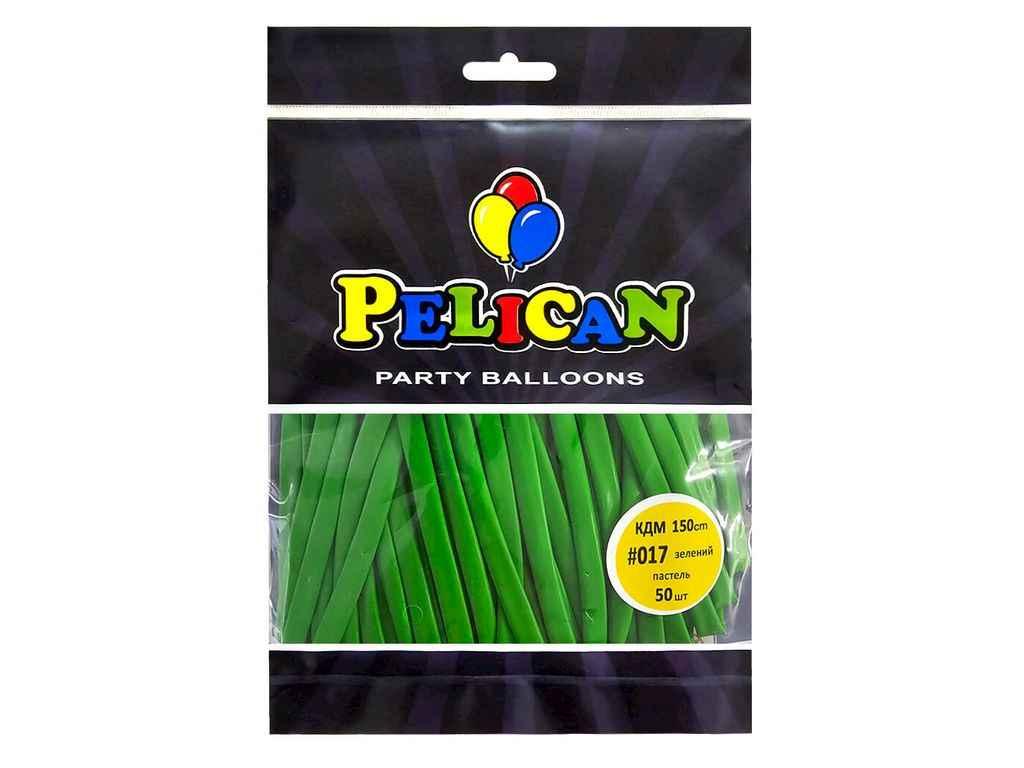 Кульки 150 см зелений пастель (50шт/уп) для моделювання #017 ТМ PELICAN, фото 1