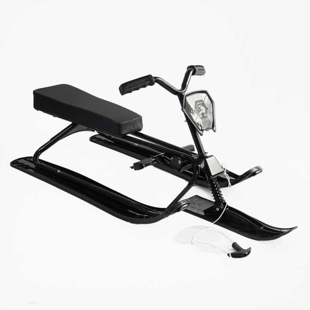 Снігокат Skyper S-91255 сталева рама кермо м`яке сидіння чорний, фото 1