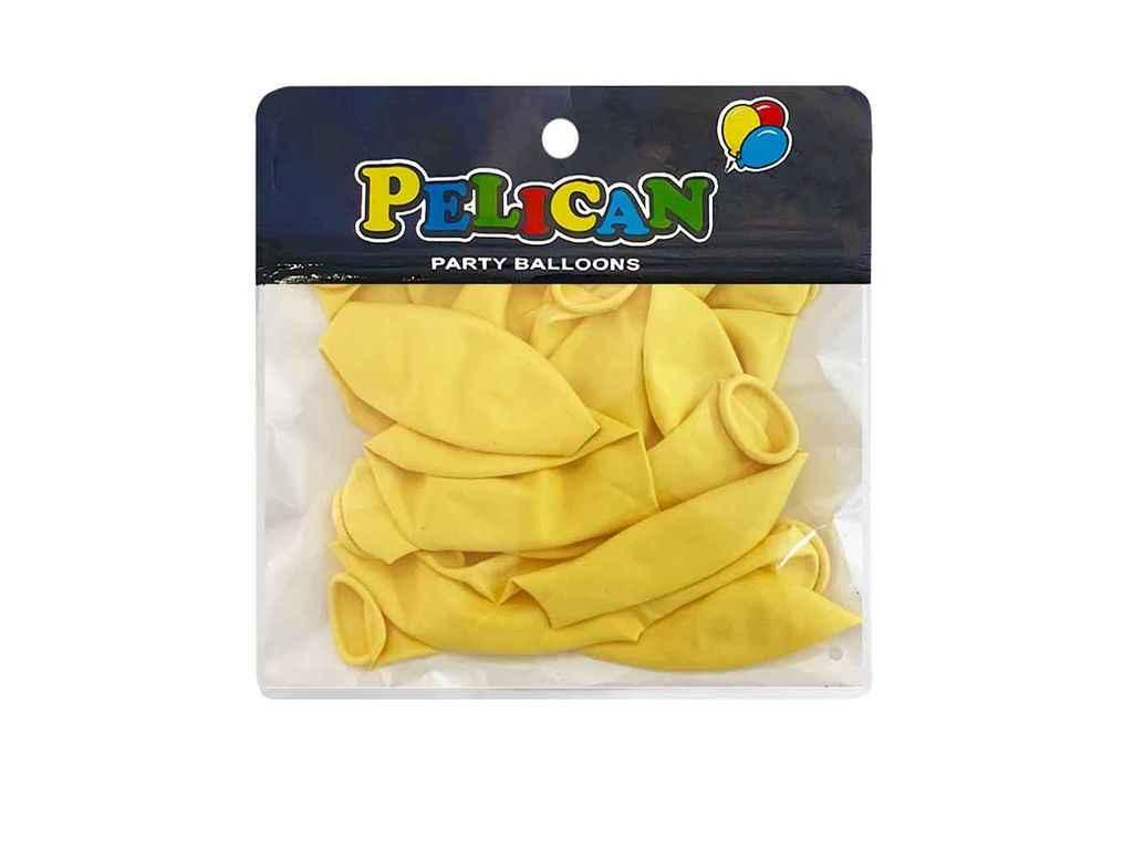 Кульки 10 (25 см) жовтий макарун (10шт/уп) #211 ТМ PELICAN, фото 1