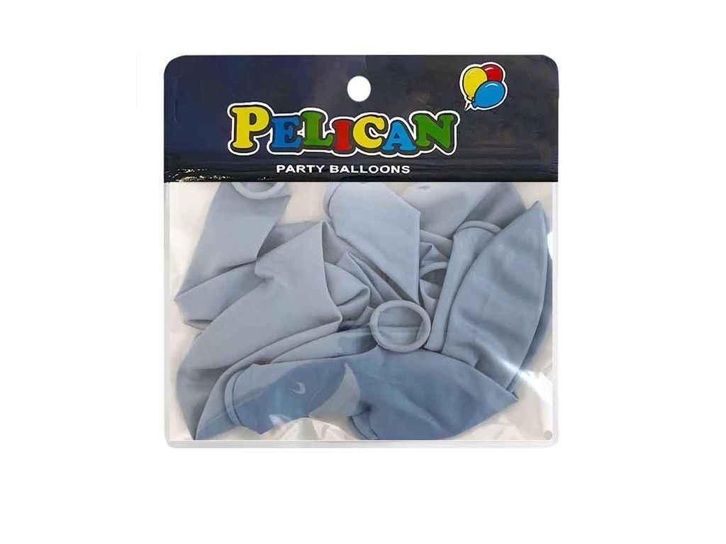 Кульки 10 (25 см) сірий світлий макарун (10шт/уп) #213 ТМ PELICAN, фото 1