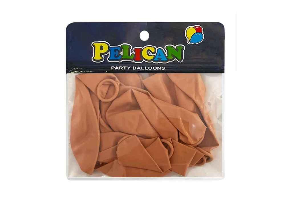 Кульки 10 (25 см) помаранчево-коричневий вінтажний (10шт/уп) #054 ТМ PELICAN, фото 1