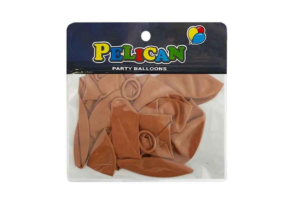 Кульки 10 (25 см) бежево-коричневий вінтажний (10шт/уп) #055 ТМ PELICAN, фото 1
