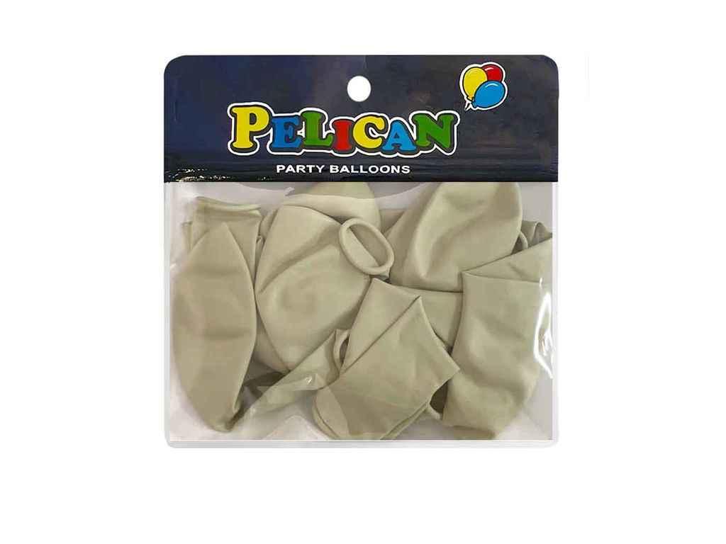 Кульки 10 (25 см) молочний вінтажний (10шт/уп) #070 ТМ PELICAN, фото 1