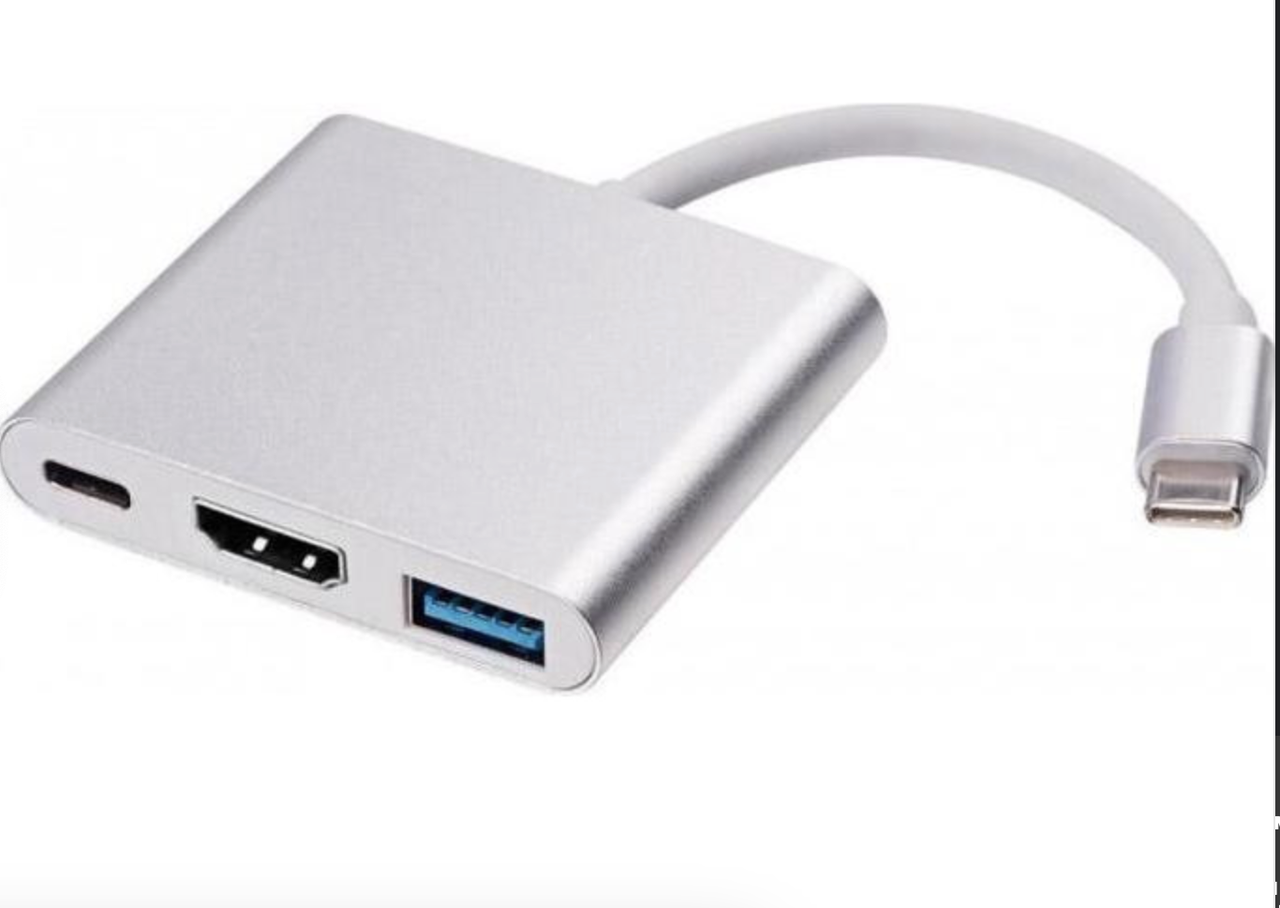 Мультипортовий адаптер Voltronic YT-C-T-C(M)/HDMI(F)/USB3