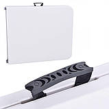 Садовий стіл трансформер розкладний 180x74x74 см для відпочинку на природі Похідний переносний стіл, фото 6