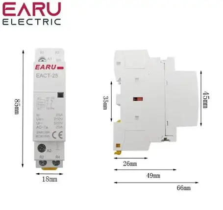 Модульний контактор EARU 2P 25A 2NO, фото 1