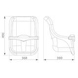 Гойдалка для дітей із захистом Luxe сірого кольору, фото 4
