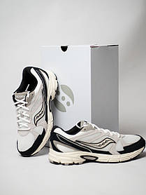 Чоловічі кросівки Saucony Ride Millennium Suede S70856-4 white black білі з чорним Оригінал