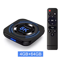 Transpeed Android 12 TV BOX, Allwinner H618, Dual Wifi, 64GB, Quad Core Cortex A53, 8K поддержка
