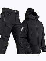 Костюм Dewspo без утеплення TACTICAL VANGUARD Чорний Дюспо Розмір L