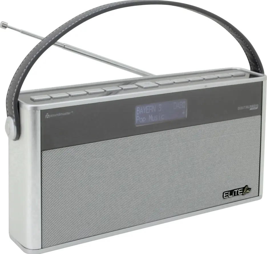 Радіоприймач Цифрове радіо Soundmaster DAB750SI Deskson DAB+, FM AUX, Bluetooth, Німеччина