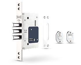Замок для дверей врізний KALE 257 L з накладками