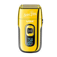 Електробритва VGR V-332 Gold шейвер, подвійне лезо, тример, LED Display