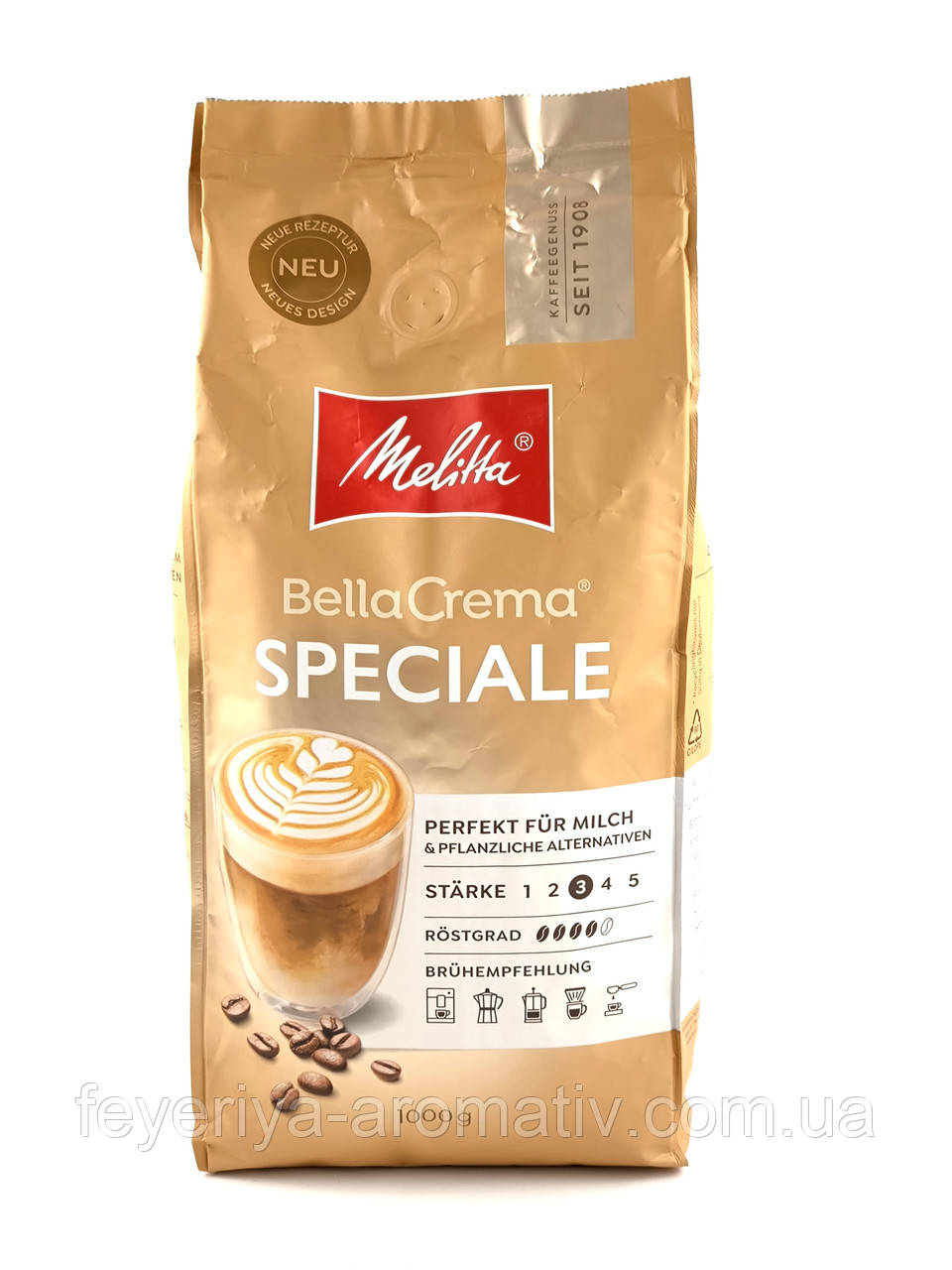 Кава в зернах Melitta Bella Crema Speciale 1 кг Німеччина
