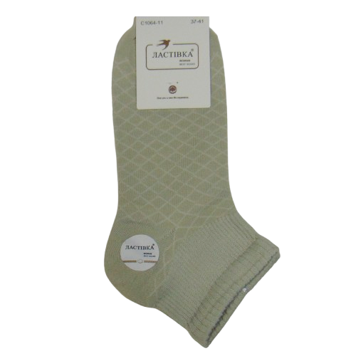 Шкарпетки жіночі бавовна Ластівка 37-41 сірі 106411, фото 1