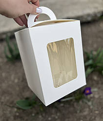 Коробка для пасхи БІЛА, 140*140*180 мм