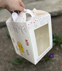 Коробка для пасхи Христос Воскрес 170*170*210мм