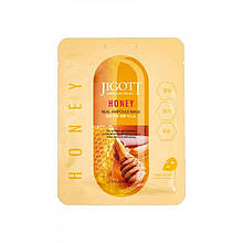 Ампульна маска для обличчя з екстрактом меду Jigott Real Ampoule Mask Honey, 10 шт.* 27 мл
