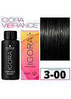 Краска для волос Igora Vibrance 3-00 інтенсивний натуральний темно-коричневий 60 мл